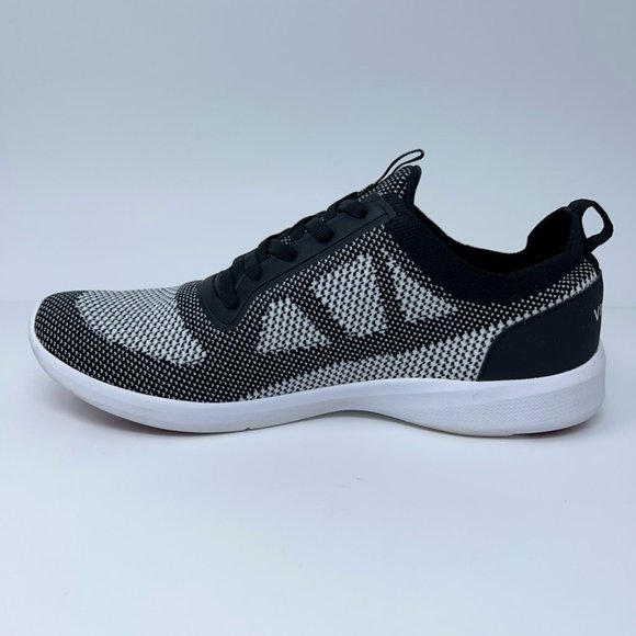 Vionic Womens Lenora Walking Shoes Black White Lace Up Low Top 7.5 Wide - Picture 6 of 12